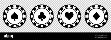 Poker chips Icons & Symbols .